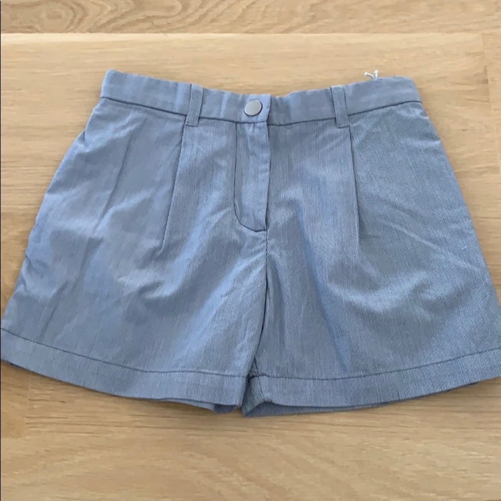 COS pinstriped shorts